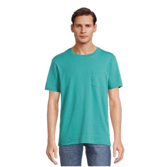 Men's Short Sleeve Crewneck Fashion T-Shirt With Pocket 3-Pack Size M - Picture 4 of 5